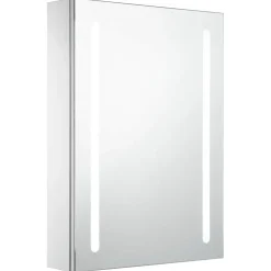 vidaXL Badkamerkast met spiegel en LED 50x13x70 cm