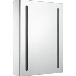 vidaXL Badkamerkast met spiegel en LED 50x13x70 cm