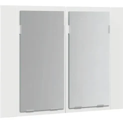 vidaXL Badkamerkast met spiegel en LED 60x12x45 cm acryl wit