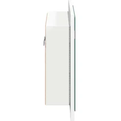 vidaXL Badkamerkast met spiegel en LED 60x12x45 cm acryl wit