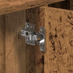 vidaXL Badkamerkast Oud Hout 90 x 29 x 55 cm Bewerkt hout