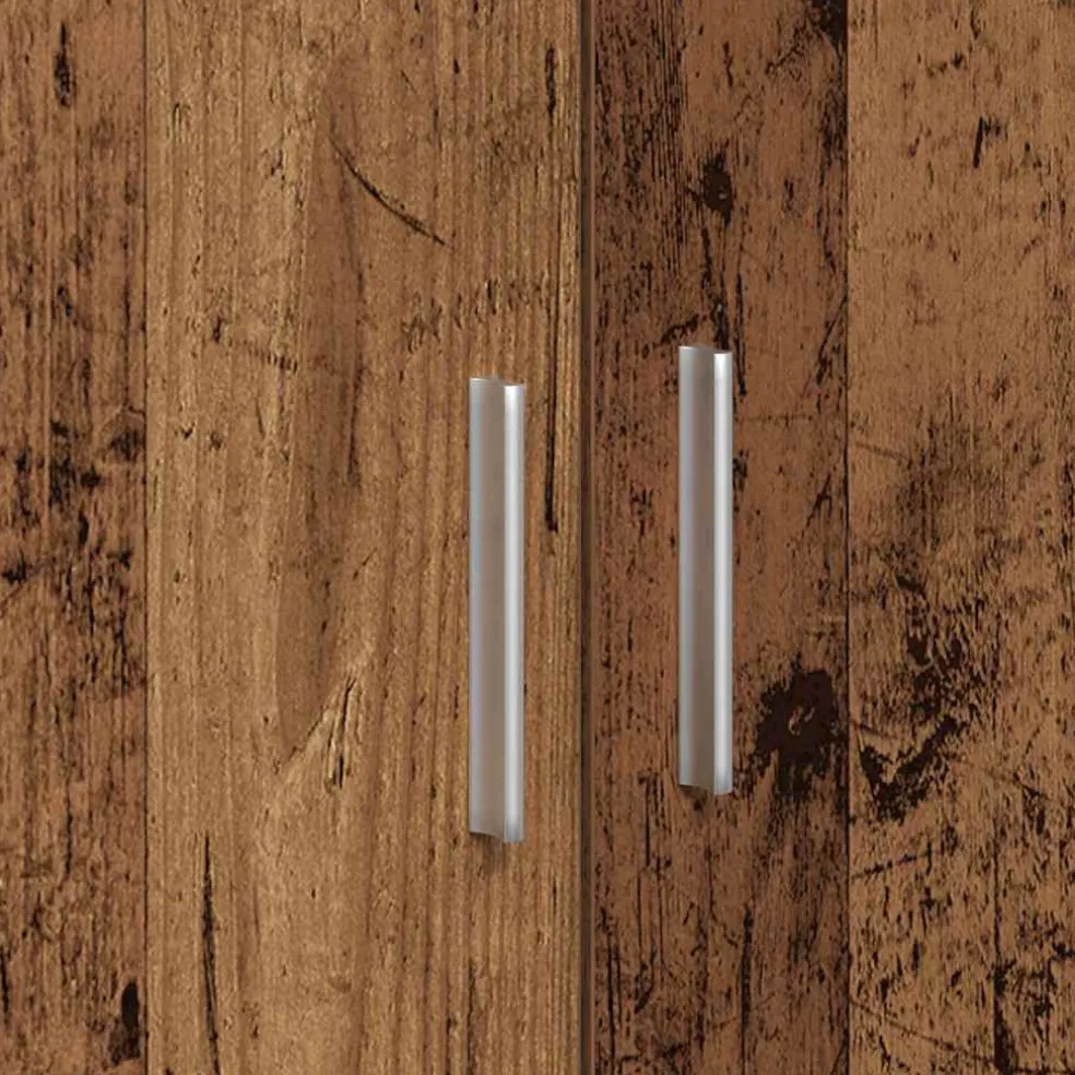 vidaXL Badkamerkast Oud Hout 90 x 29 x 55 cm Bewerkt hout