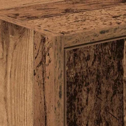 vidaXL Badkamerkast Oud Hout 90 x 29 x 55 cm Bewerkt hout