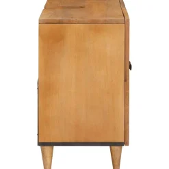 vidaXL Badkamerkast Wandgemonteerd Licht Bruin 62 x 33 x 58 cm