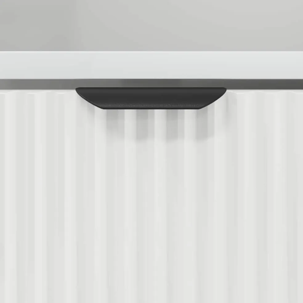 vidaXL Badkamer Kast Wit 31,5 x 33 x 190 cm Bewerkt hout, Metaal