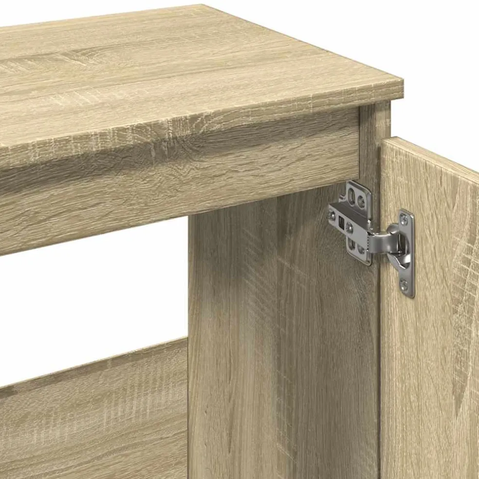 vidaXL Badkamerkast 65x33x60 cm bewerkt hout sonoma eikenkleurig