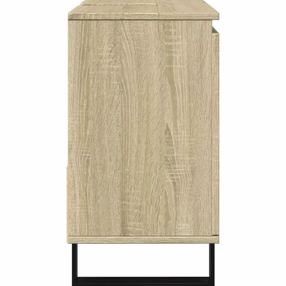 vidaXL Badkamerkast 65x33x60 cm bewerkt hout sonoma eikenkleurig
