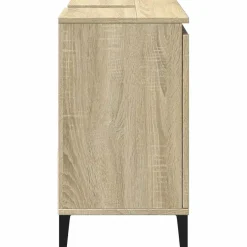 vidaXL Badkamerkast 65x33x60 cm bewerkt hout sonoma eikenkleurig