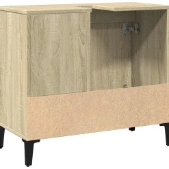 vidaXL Badkamerkast 65x33x60 cm bewerkt hout sonoma eikenkleurig