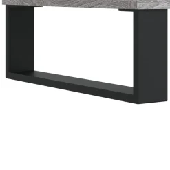 vidaXL Badkamerkast 30x30x100 cm bewerkt hout grijs sonoma eikenkleur
