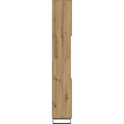 vidaXL Badkamerkast 30x30x190 cm bewerkt hout artisanaal eikenkleurig