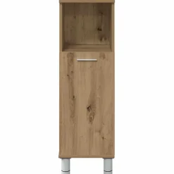 vidaXL Badkamerkast 30x30x95 cm bewerkt hout artisanaal eikenkleur