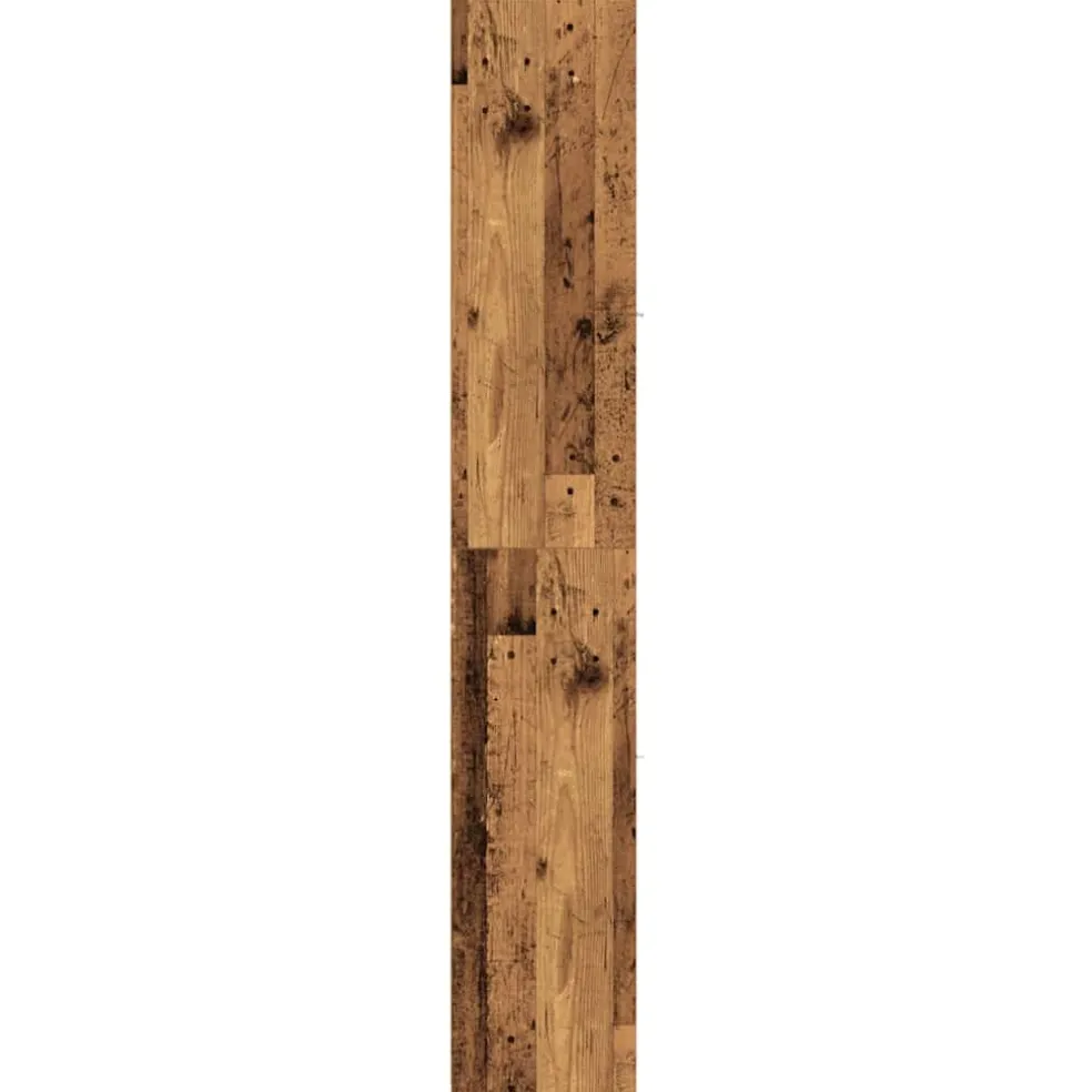 vidaXL Badkamerkast 30x30x183,5 cm bewerkt hout oud houtkleurig
