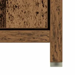 vidaXL Badkamerkast 30x30x183,5 cm bewerkt hout oud houtkleurig