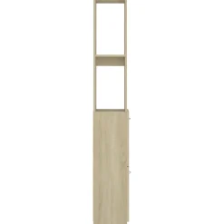 vidaXL Badkamerkast 25x26,5x170 cm bewerkt hout sonoma eikenkleurig