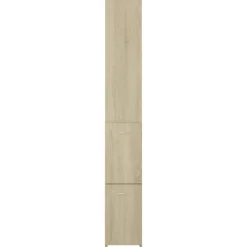 vidaXL Badkamerkast 25x26,5x170 cm bewerkt hout sonoma eikenkleurig