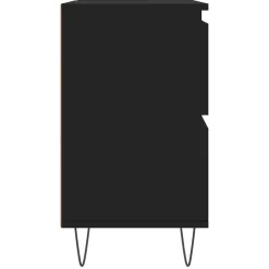 vidaXL Badkamerkast 80x33x60 cm bewerkt hout zwart