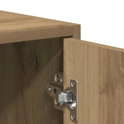 vidaXL Badkamerkast 30x30x183,5 cm bewerkt hout artisanaal eikenkleur