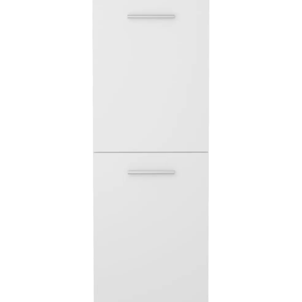 vidaXL Badkamerkast 30x30x80 cm bewerkt hout wit