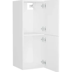 vidaXL Badkamerkast 30x30x80 cm bewerkt hout wit