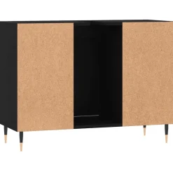 vidaXL Badkamerkast 80x33x60 cm bewerkt hout zwart
