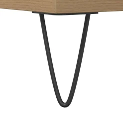 vidaXL Badkamerkast 30x30x190 cm bewerkt hout artisanaal eikenkleurig