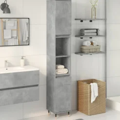 vidaXL Badkamerkast 80x33x60 cm bewerkt hout artisanaal eikenkleurig