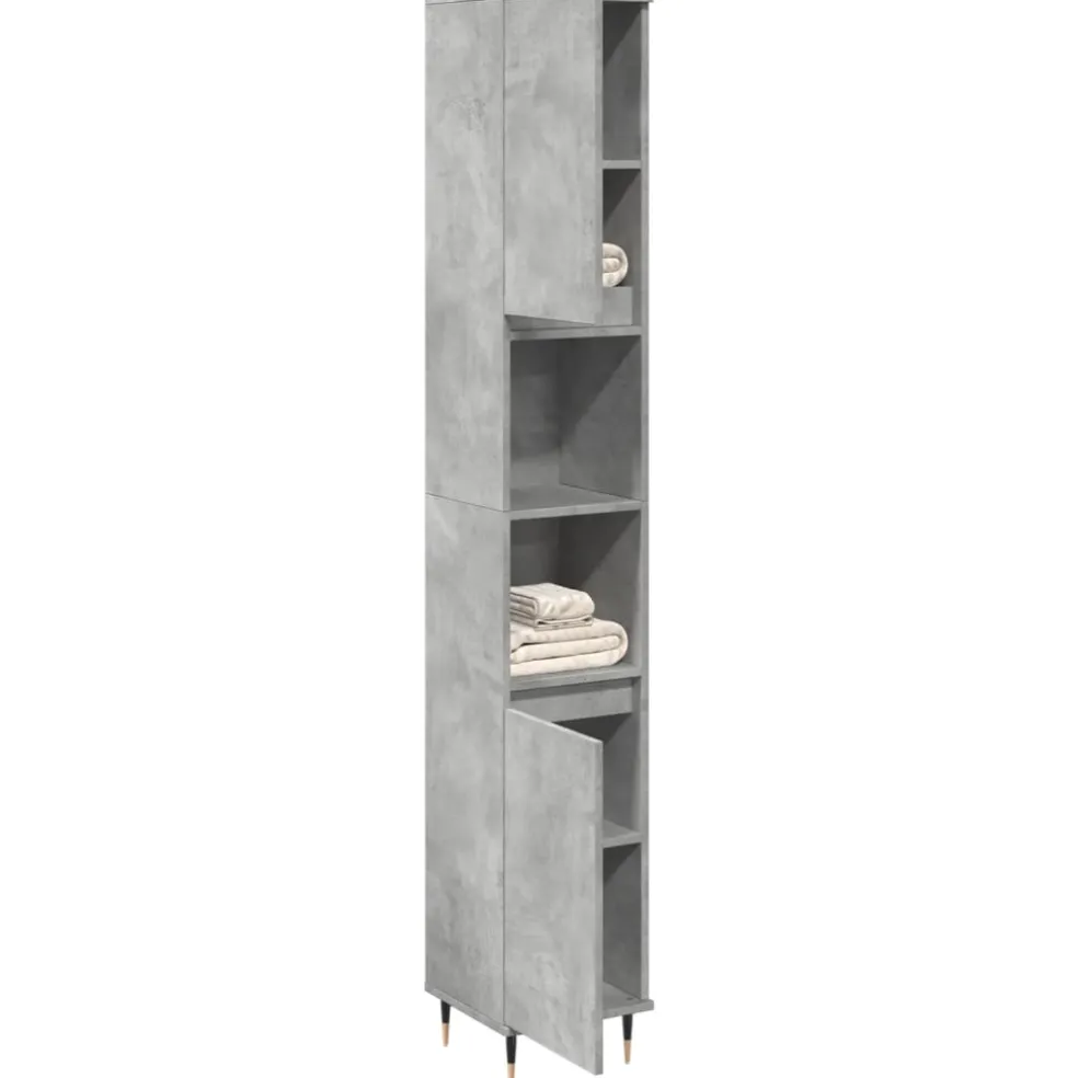 vidaXL Badkamerkast 80x33x60 cm bewerkt hout artisanaal eikenkleurig