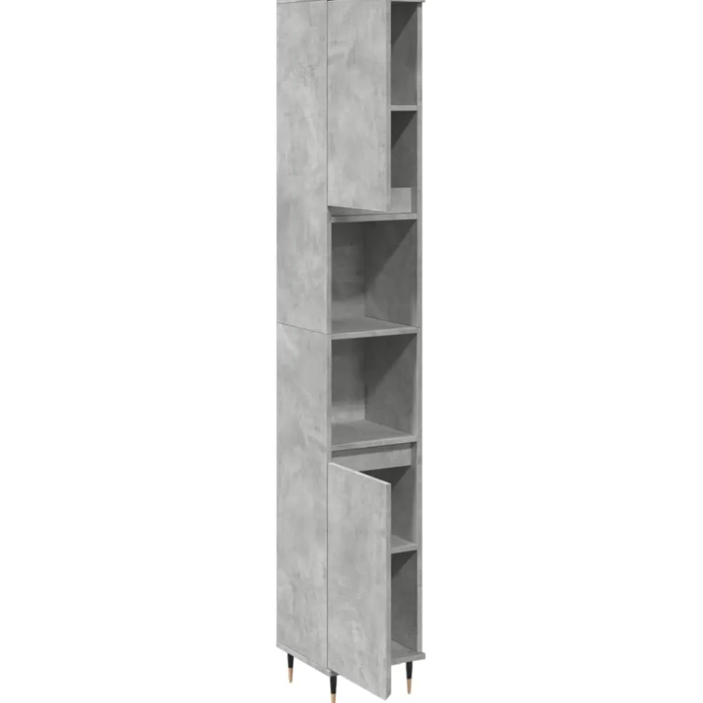 vidaXL Badkamerkast 80x33x60 cm bewerkt hout artisanaal eikenkleurig