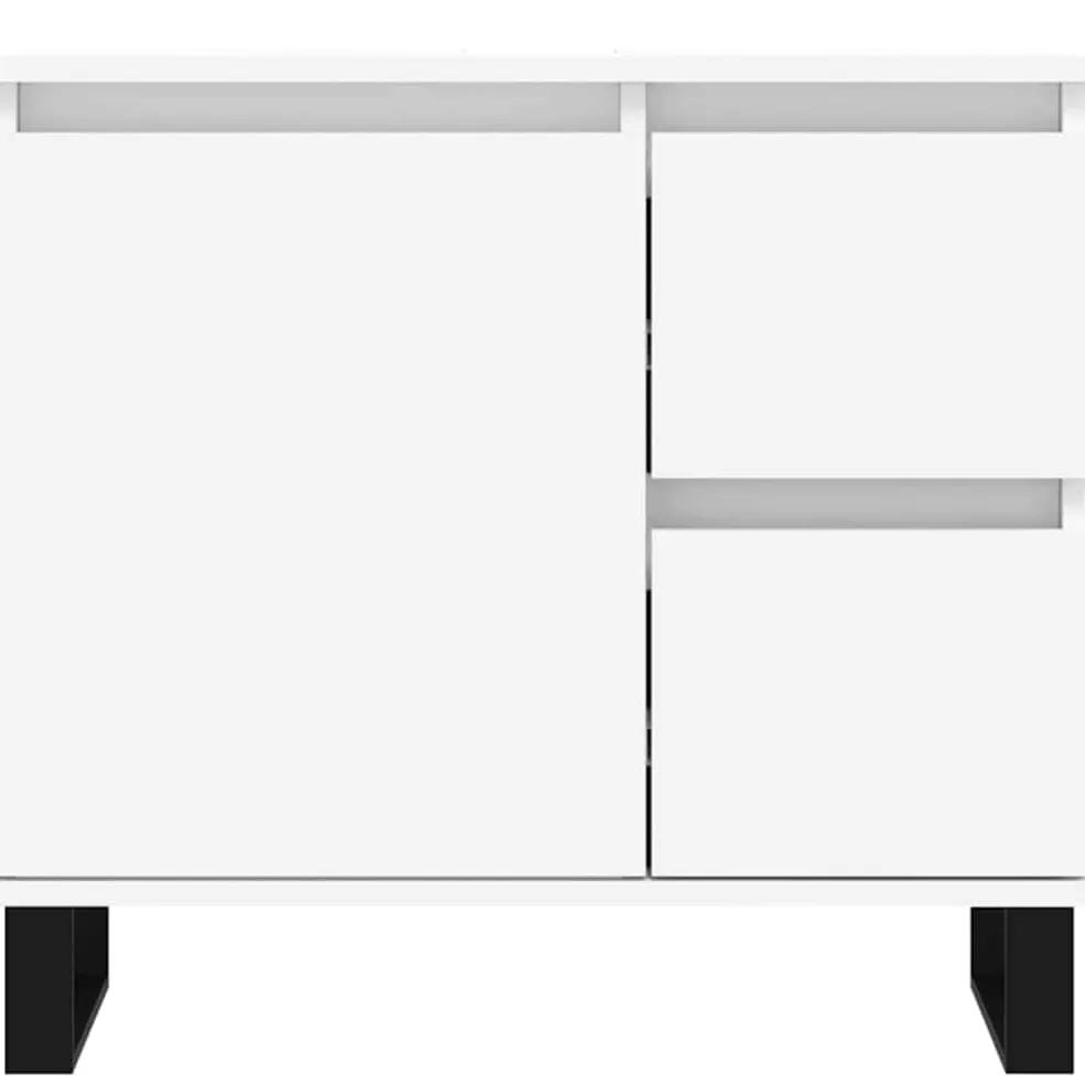 vidaXL Badkamerkast 65x33x60 cm bewerkt hout wit