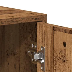 vidaXL Badkamerkast 30x30x183,5 cm bewerkt hout oud houtkleurig