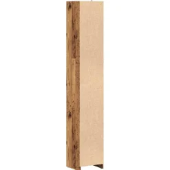 vidaXL Badkamerkast 30x30x183,5 cm bewerkt hout oud houtkleurig