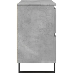vidaXL Badkamerkast 80x33x60 cm bewerkt hout betongrijs