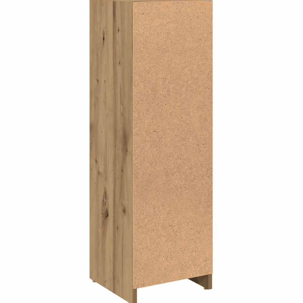 vidaXL Badkamerkast 30x30x95 cm bewerkt hout artisanaal eikenkleur