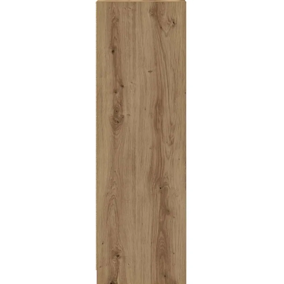vidaXL Badkamerkast 30x30x95 cm bewerkt hout artisanaal eikenkleur