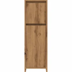 vidaXL Badkamerkast 30x30x95 cm bewerkt hout artisanaal eikenkleur