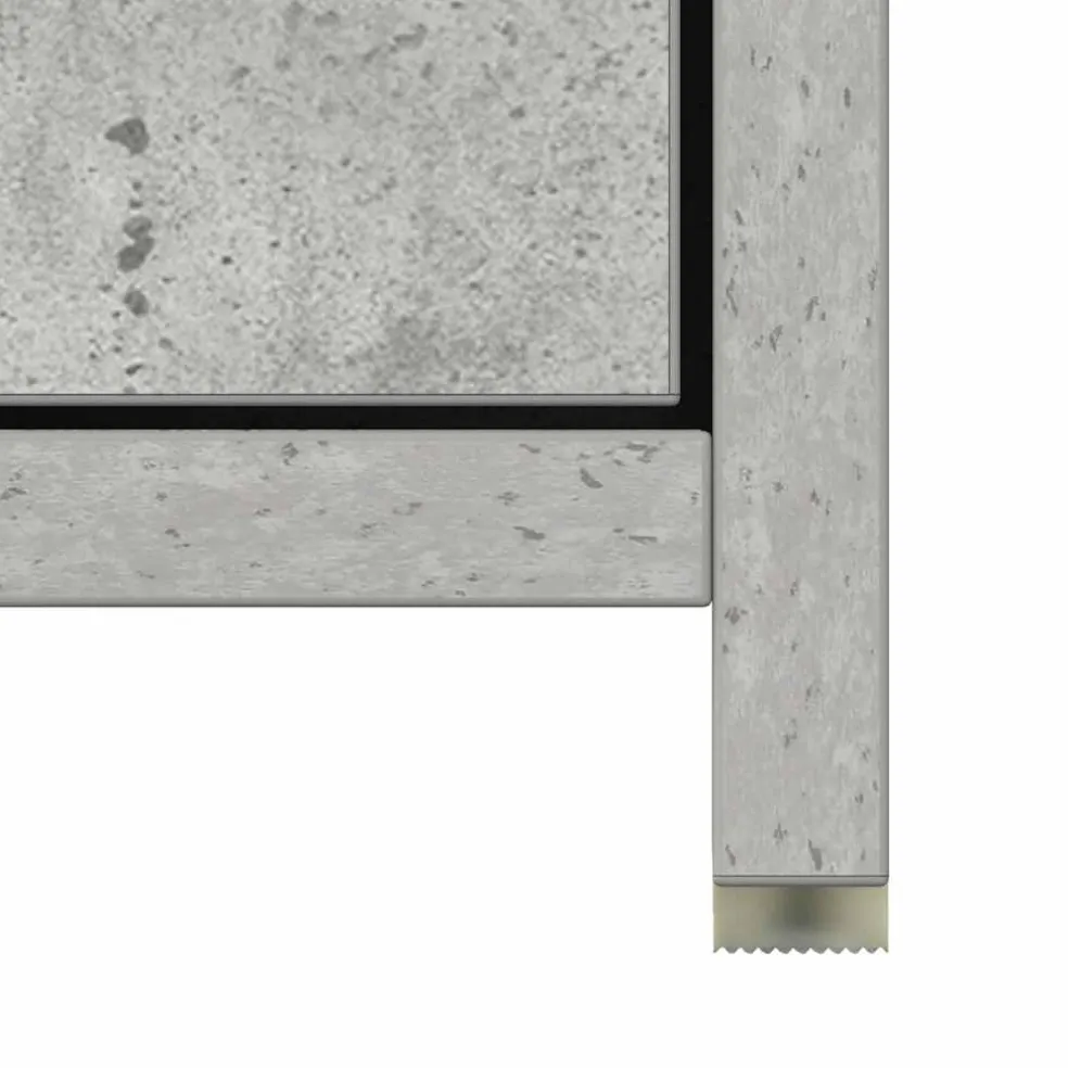 vidaXL Badkamerkast 30x30x183,5 cm bewerkt hout betongrijs
