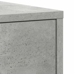 vidaXL Badkamerkast 30x30x183,5 cm bewerkt hout betongrijs