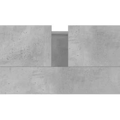 vidaXL Badkamerkast 58x33x60 cm bewerkt hout betongrijs