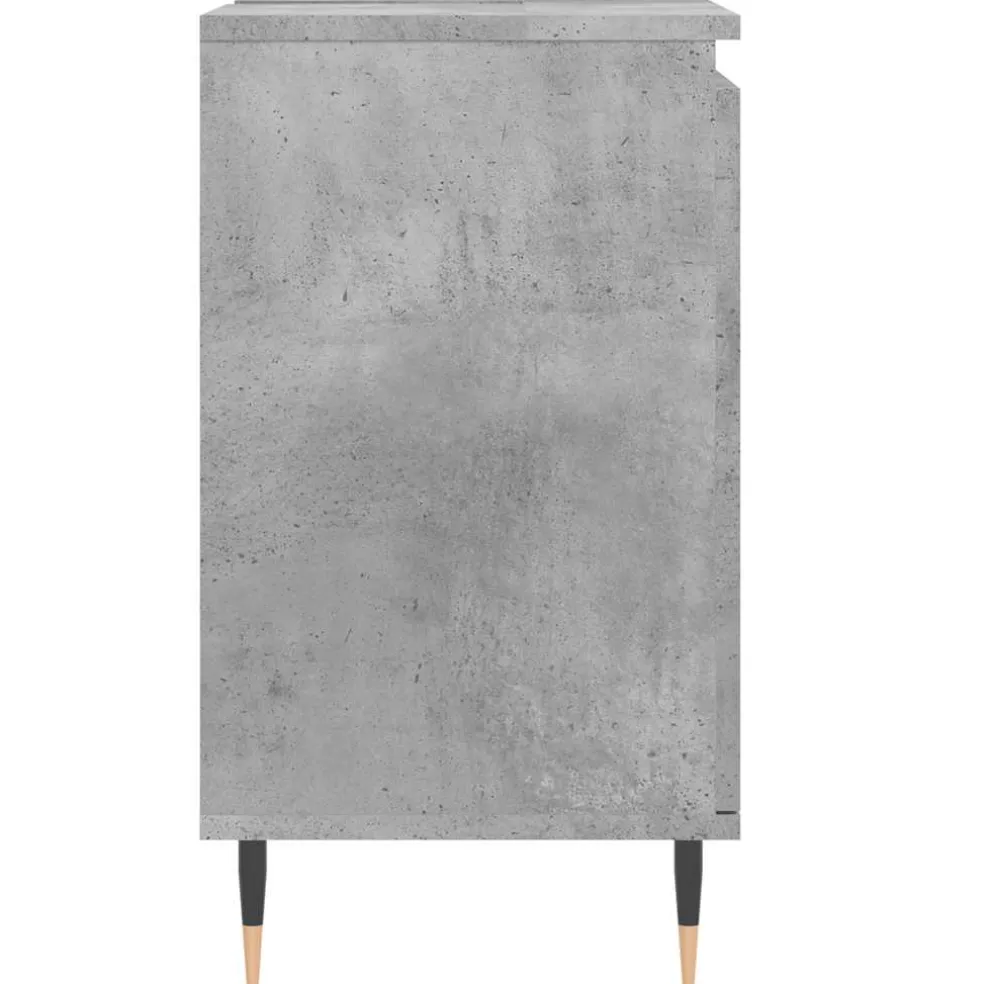 vidaXL Badkamerkast 58x33x60 cm bewerkt hout betongrijs