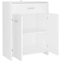 vidaXL Badkamerkast 60x33x80 cm bewerkt hout wit