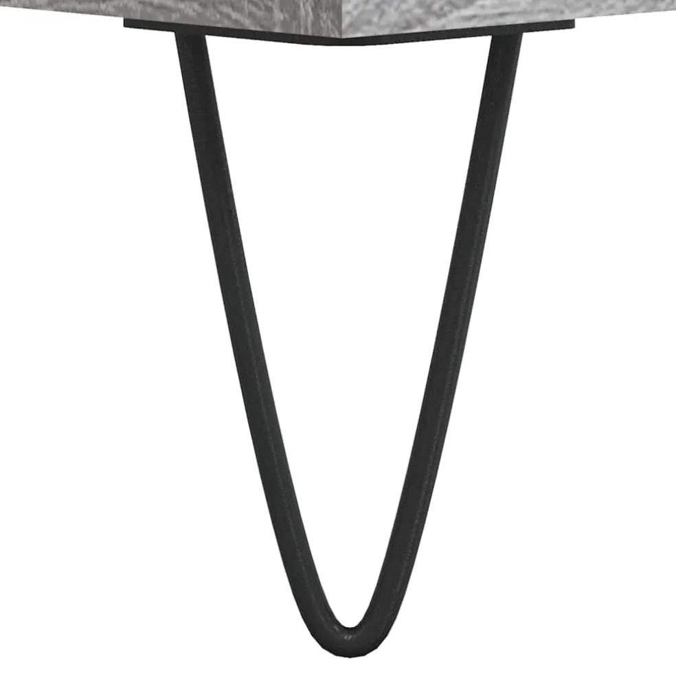 vidaXL Badkamerkast 30x30x190 cm bewerkt hout grijs sonoma eikenkleur