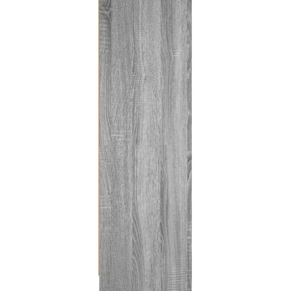 vidaXL Badkamerkast 30x30x95 cm bewerkt hout grijs sonoma eikenkleurig