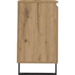 vidaXL Badkamerkast 65x33x60 cm bewerkt hout artisanaal eikenkleurig