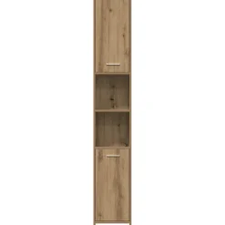 vidaXL Badkamerkast 30,5x30x95 cm bewerkt hout sonoma eikenkleurig