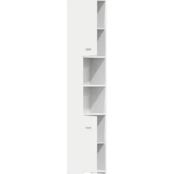 vidaXL Badkamerkast 30x30x183,5 cm bewerkt hout wit
