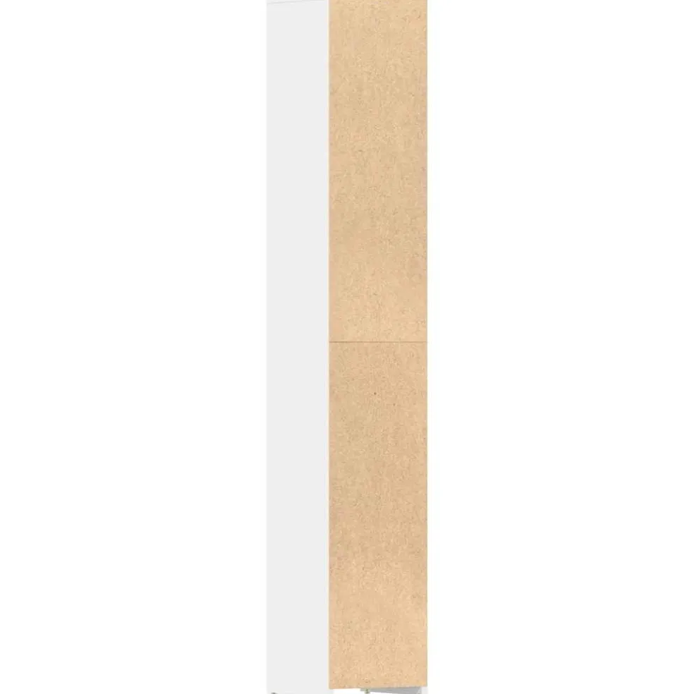 vidaXL Badkamerkast 30x30x183,5 cm bewerkt hout wit