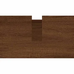 vidaXL Badkamerkast 58x33x60 cm bewerkt hout bruin eikenkleur