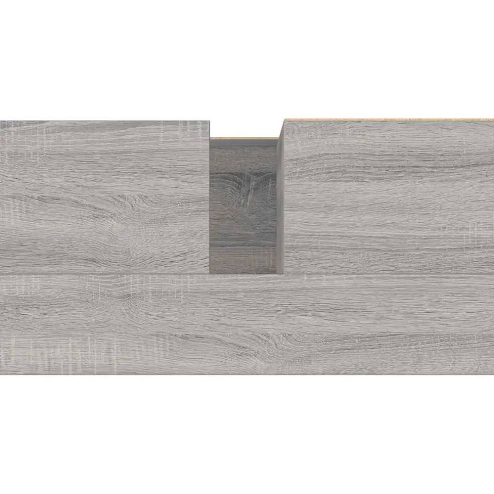 vidaXL Badkamerkast 65x33x60 cm bewerkt hout grijs sonoma eikenkleurig