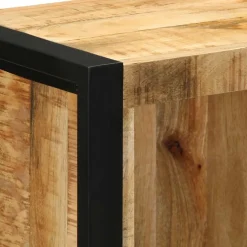 vidaXL Badkamerkast 40x30x90 cm massief ruw mangohout